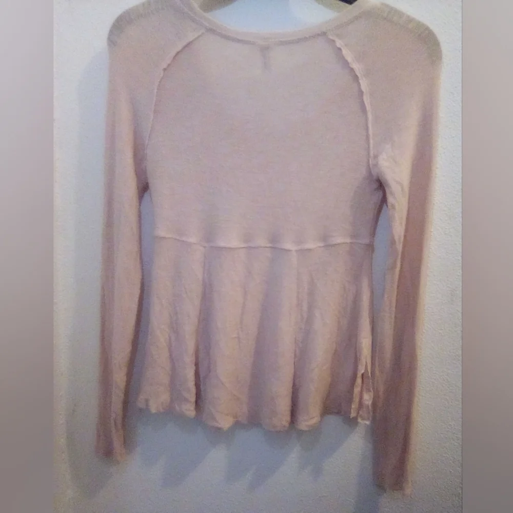 Free People Intimately Super Scoop Long Sleeve Top Size XS Boho Feminine - Picture 9 of 14